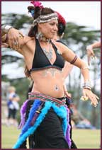 Lisa in Tribal dance Lisa in triba dance