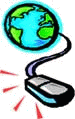 Image of globe and computer mouse