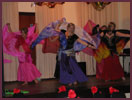 Dancers on stage at Pyworthy